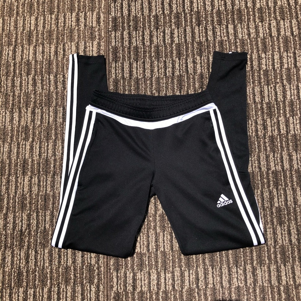 Adidas 3-stripe sweats in black